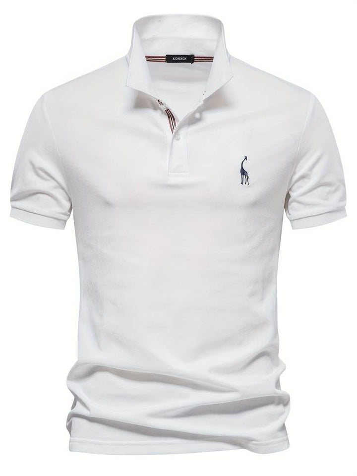 Stylish Men's Polo - Jasper-White-S-Nora Luxe