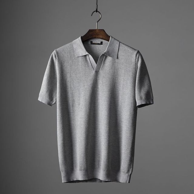 Stylish Men's Polo – Nestor-Gray-S-State of Style