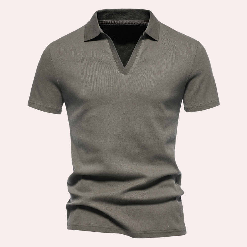 Stylish Men's Polo – Nico-Dark green-S-State of Style