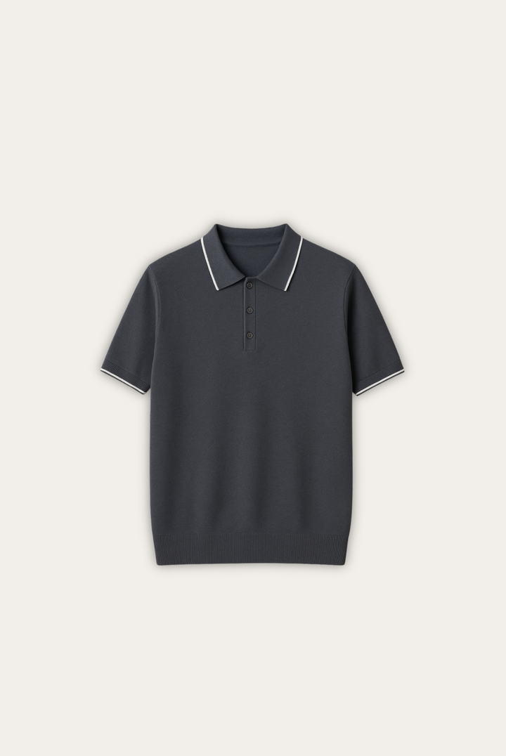 Stylish men's polo shirt made of cashmere-merino wool – Miro-S-Nora Luxe