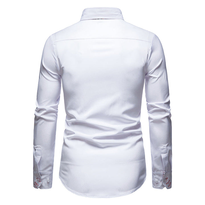 Stylish Men's Shirt - Arvid-White-S-Nora Luxe