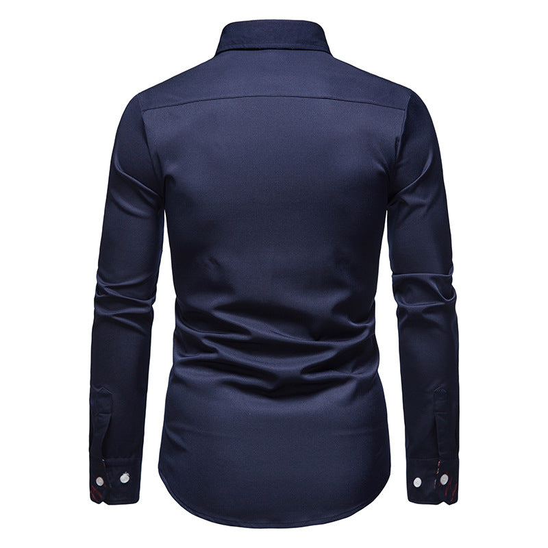 Stylish Men's Shirt - Arvid-White-S-Nora Luxe