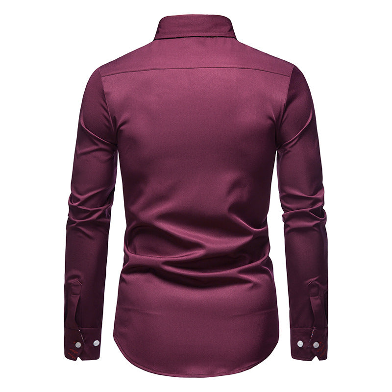 Stylish Men's Shirt - Arvid-White-S-Nora Luxe