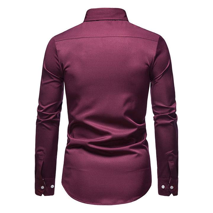 Stylish Men's Shirt - Arvid-White-S-Nora Luxe