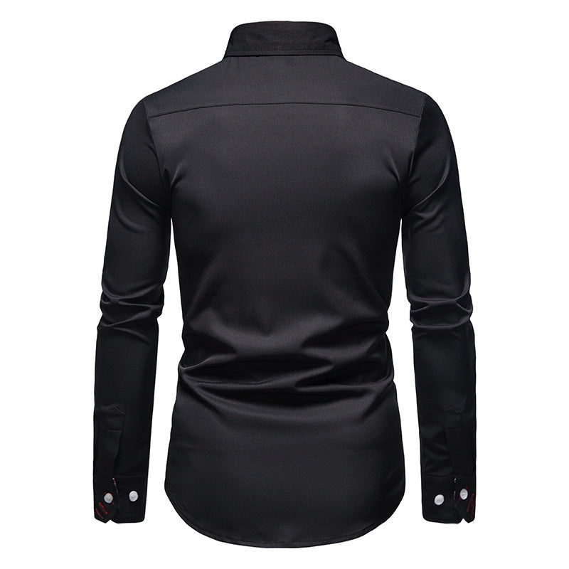 Stylish Men's Shirt - Arvid-White-S-Nora Luxe