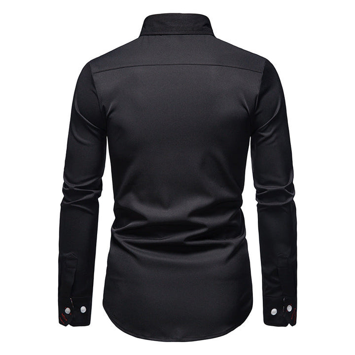 Stylish Men's Shirt - Arvid-White-S-Nora Luxe