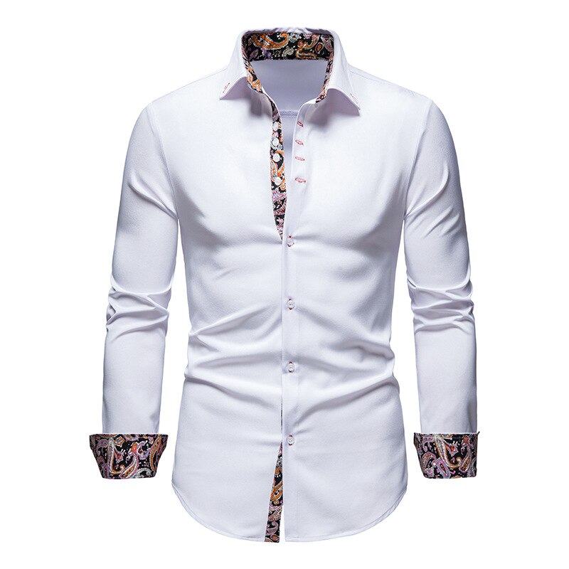Stylish Men's Shirt - Arvid-White-S-Nora Luxe