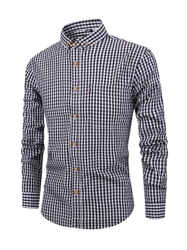 Stylish Men's Shirt - Jasper-Black-XS-Nora Luxe