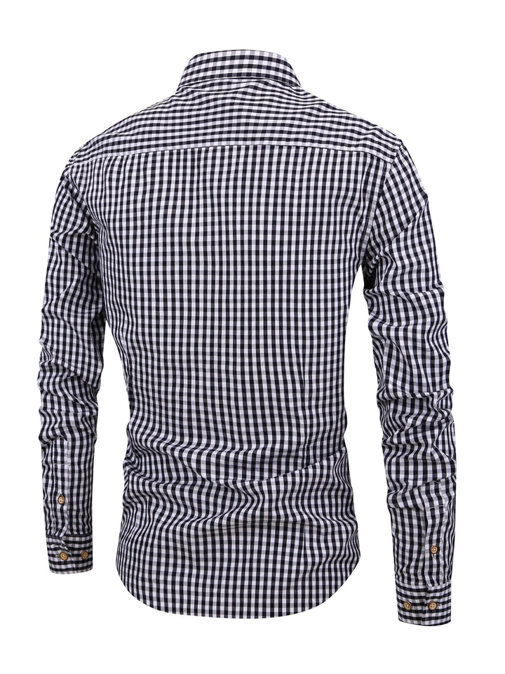 Stylish Men's Shirt - Jasper-Dark Blue-XS-Nora Luxe