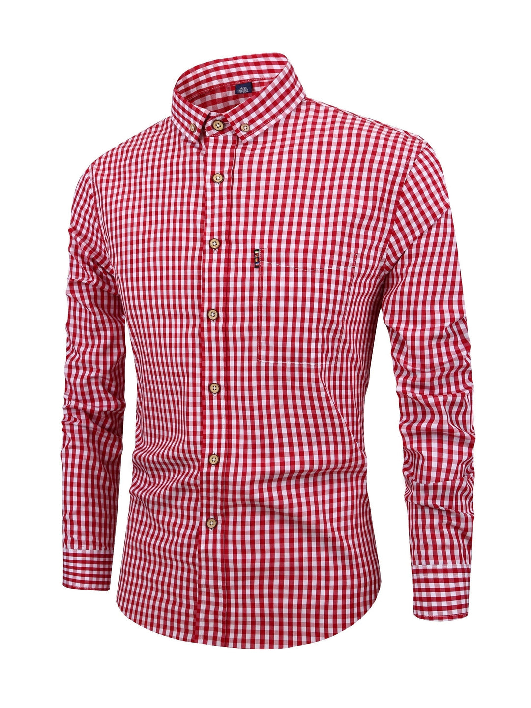 Stylish Men's Shirt - Jasper-Red-XS-Nora Luxe