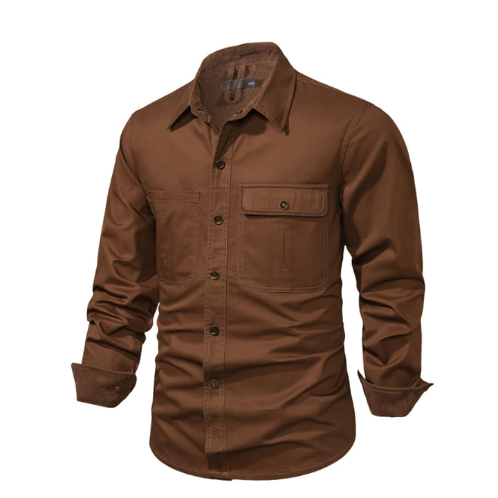 Stylish Men's Shirt - Lars-Brown-S-Nora Luxe