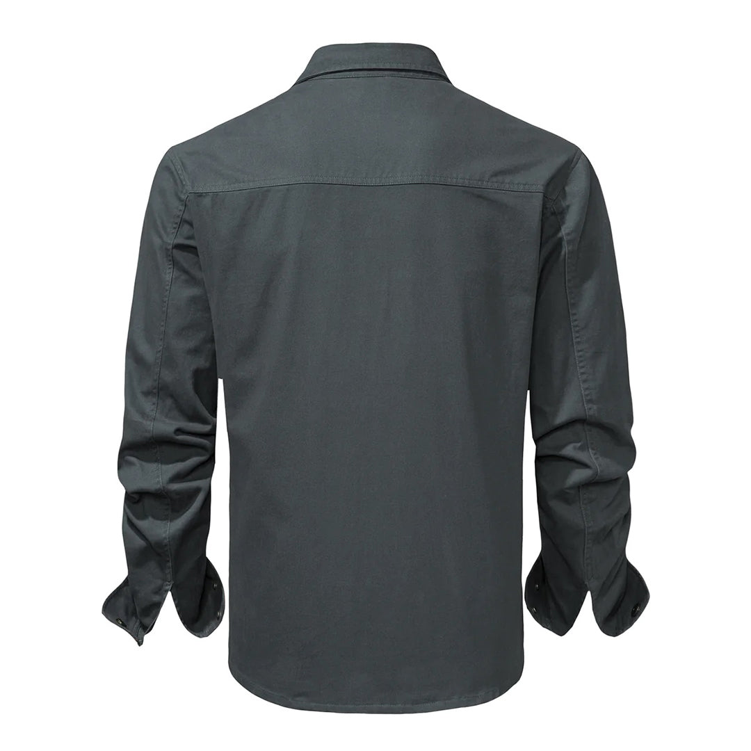 Stylish Men's Shirt - Lars-Gray-S-Nora Luxe