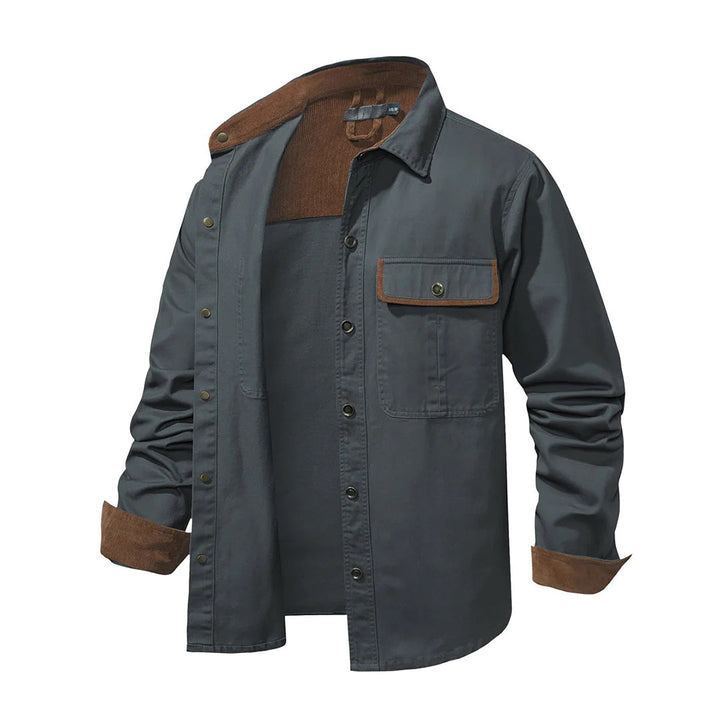Stylish Men's Shirt - Lars-Gray-S-Nora Luxe