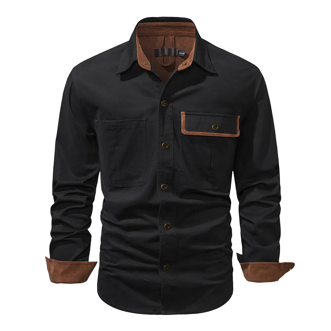 Stylish Men's Shirt - Lars-Gray-S-Nora Luxe