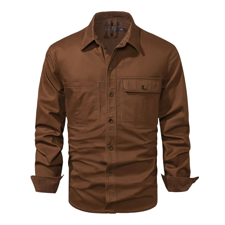 Stylish Men's Shirt - Lars-Gray-S-Nora Luxe