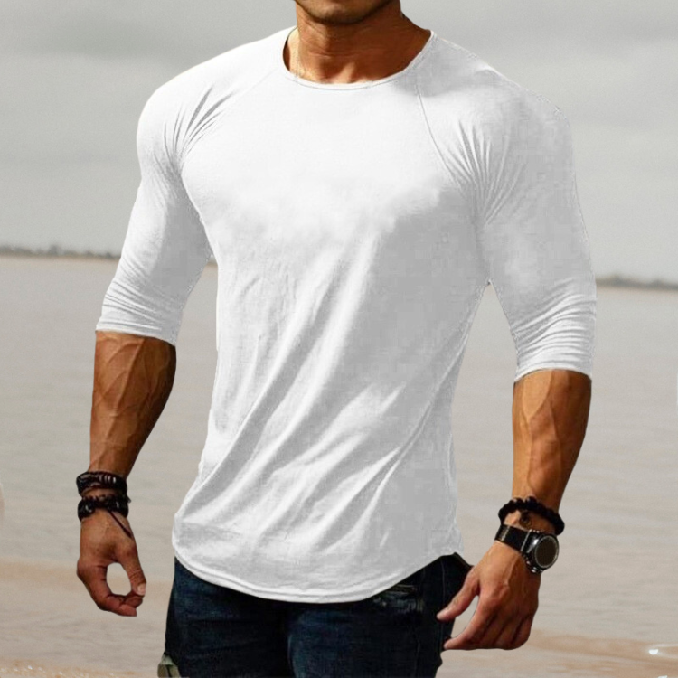 Stylish Men's Slim Fit Stretch Shirt - Felix-White-S-Nora Luxe