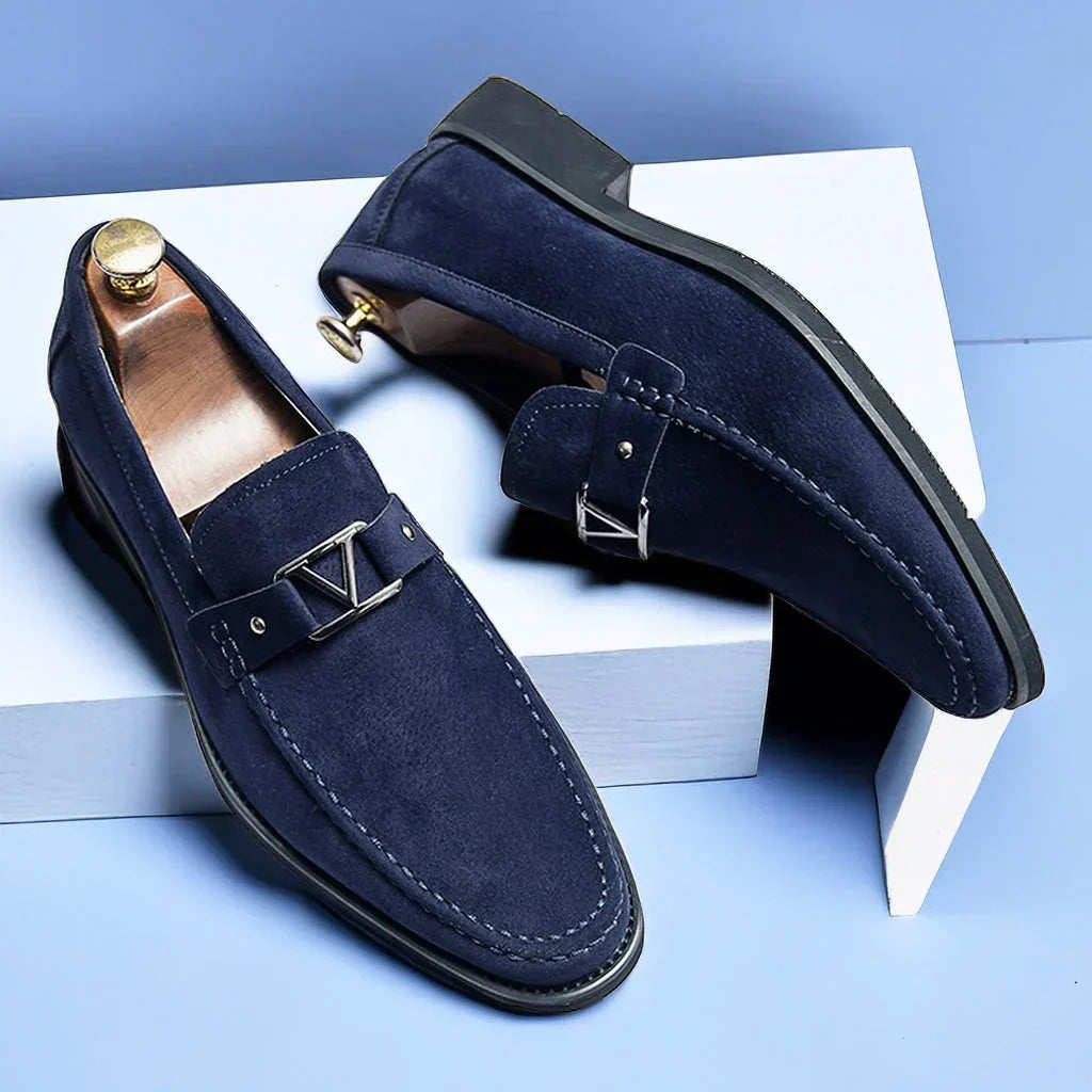 Stylish Men's Slip-On Loafer - Lorenzo-Blue-7.5-The Livary