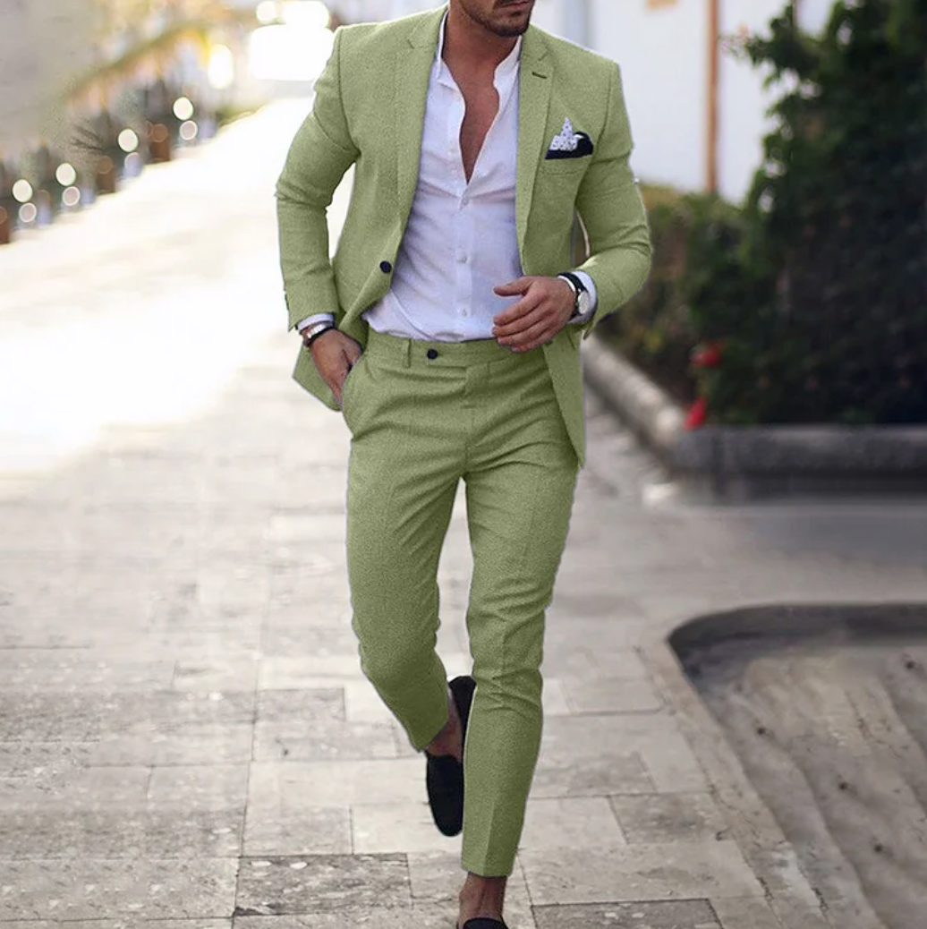 Stylish men's suit - Lucas-Green-M-Nora Luxe