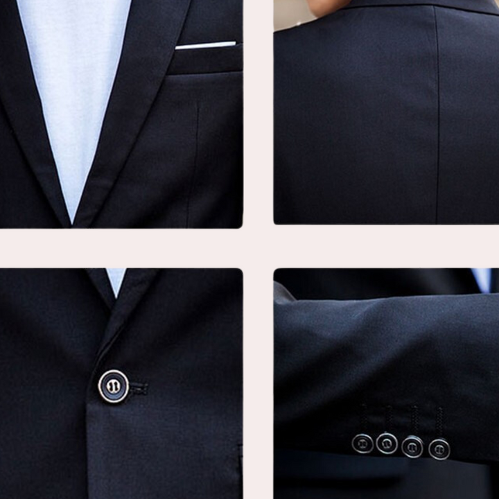Stylish Men's Suit - Nathan-Black-S-Nora Luxe