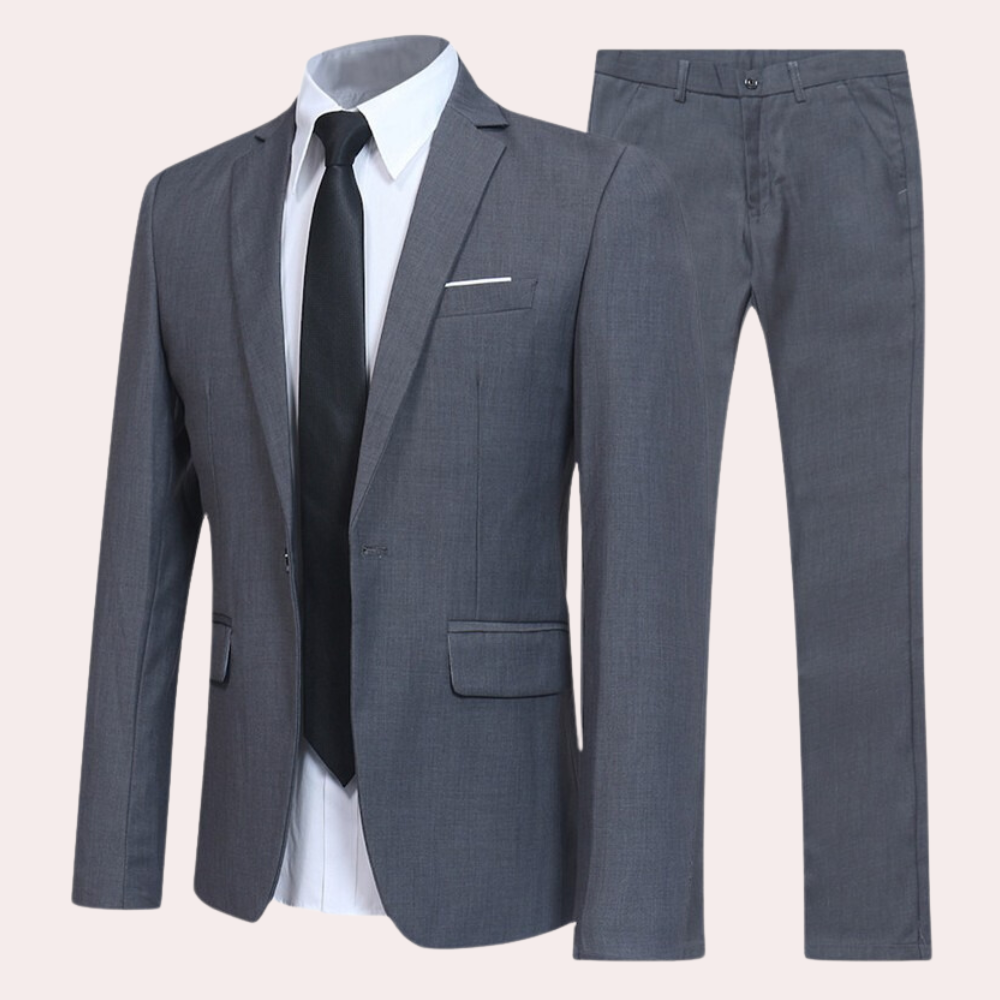 Stylish Men's Suit - Nathan-Gray-S-Nora Luxe