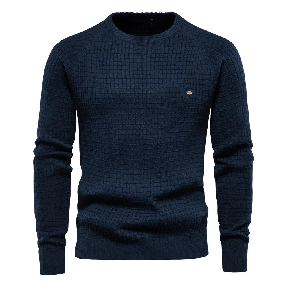 Stylish Men's Sweater - Felix-Dark Blue-S-Nora Luxe