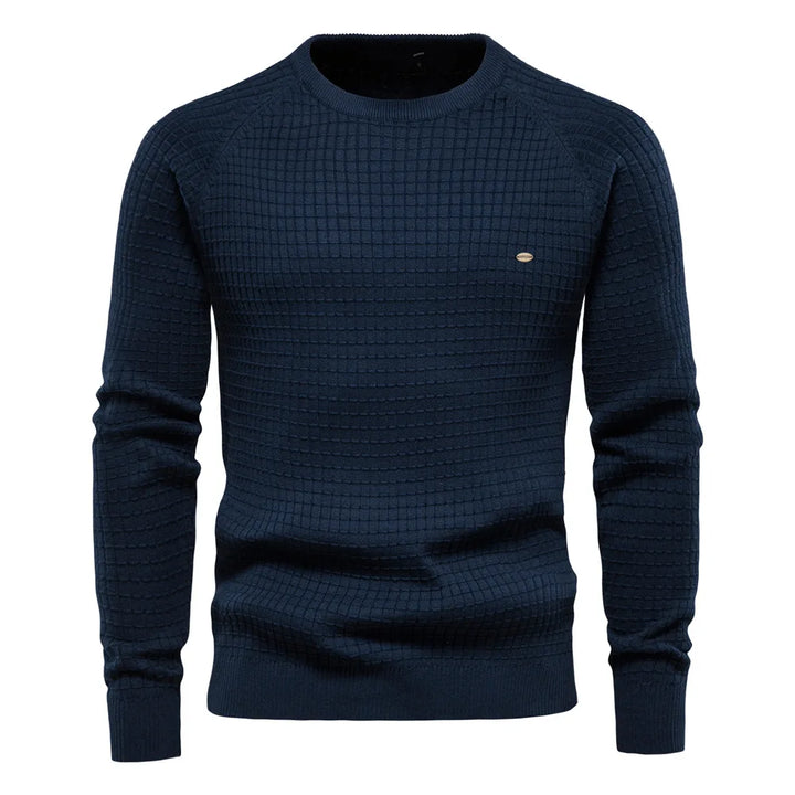 Stylish Men's Sweater - Felix-Dark Blue-S-Nora Luxe