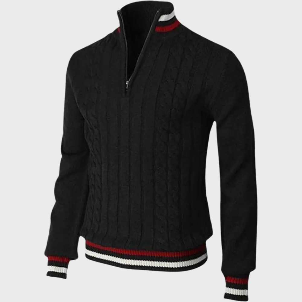 Stylish Men's Sweater - Luca-Black-S-Nora Luxe
