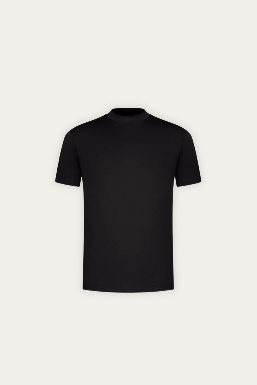 Stylish men's t-shirt made of mercerised cotton – Dario-Black-XS-Nora Luxe