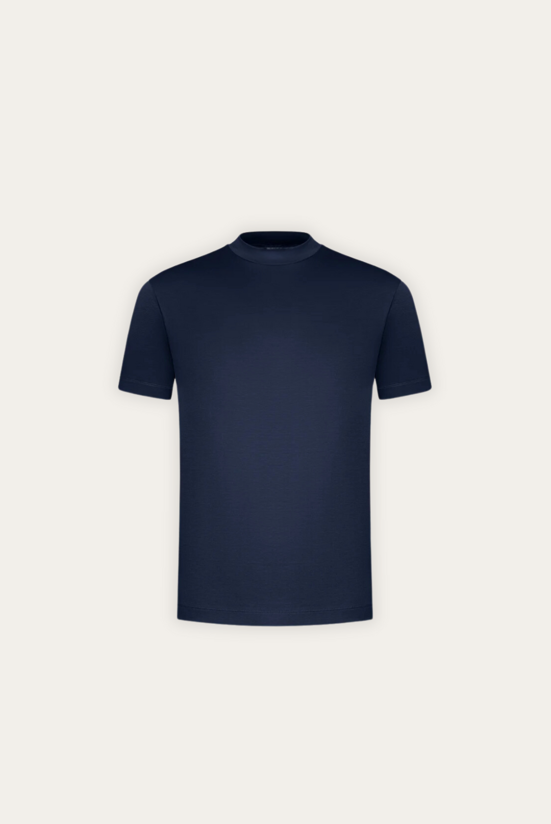 Stylish men's t-shirt made of mercerised cotton – Dario-Navy Blue-XS-Nora Luxe