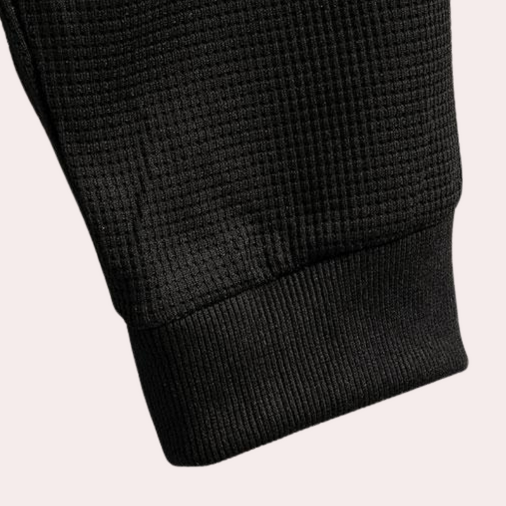 Stylish Men's Tracksuit - Mason-Black and White-M-Nora Luxe