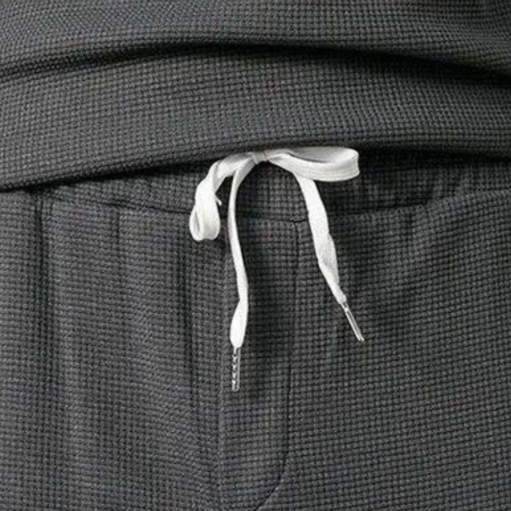 Stylish Men's Tracksuit - Mason-Black and White-M-Nora Luxe