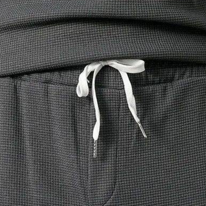 Stylish Men's Tracksuit - Mason-Black and White-M-Nora Luxe