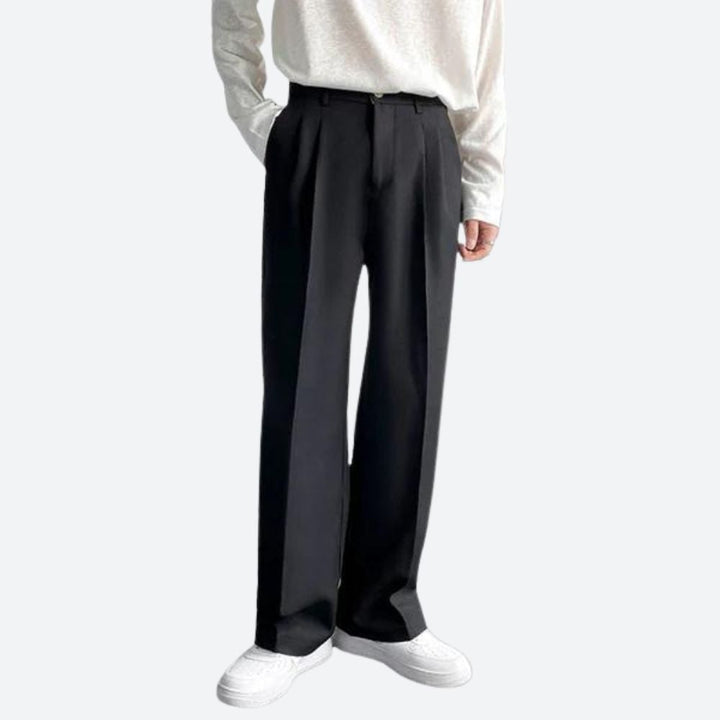 Stylish Men's Trousers - Darion-Black-28-Nora Luxe