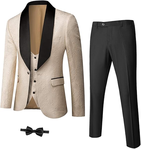 Stylish Men's Tuxedo - Jameson-Beige-XS-Nora Luxe
