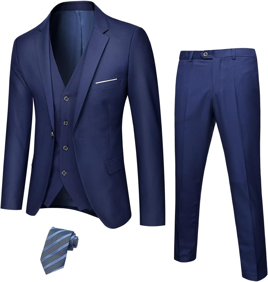 Stylish Men's Tuxedo - Jameson-Dark Blue (Stretch)-XS-Nora Luxe