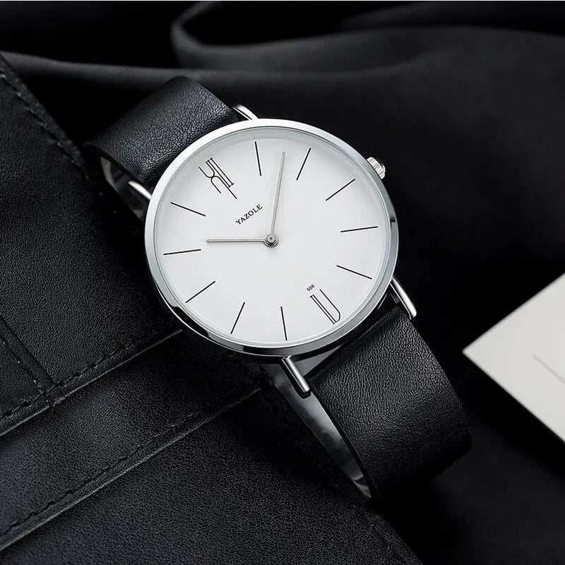 Stylish Men's Watch - Henry-Black/White-Nora Luxe