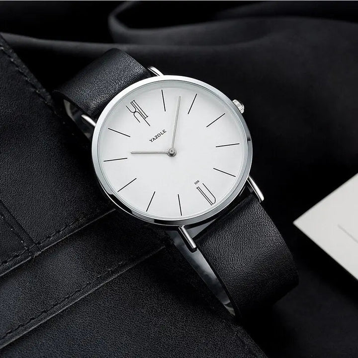 Stylish Men's Watch - Henry-Black/White-Nora Luxe