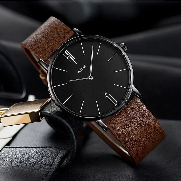 Stylish Men's Watch - Henry-Brown/Black-Nora Luxe