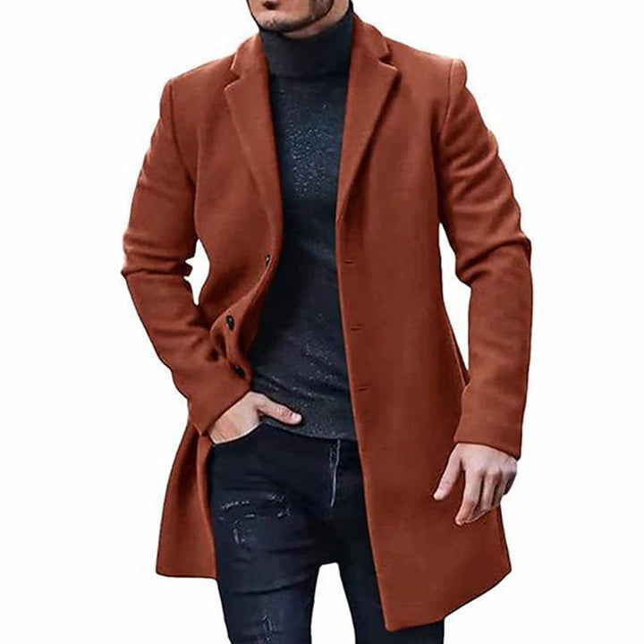 Stylish Men's Winter Coat - Atticus-Brown-M-Nora Luxe