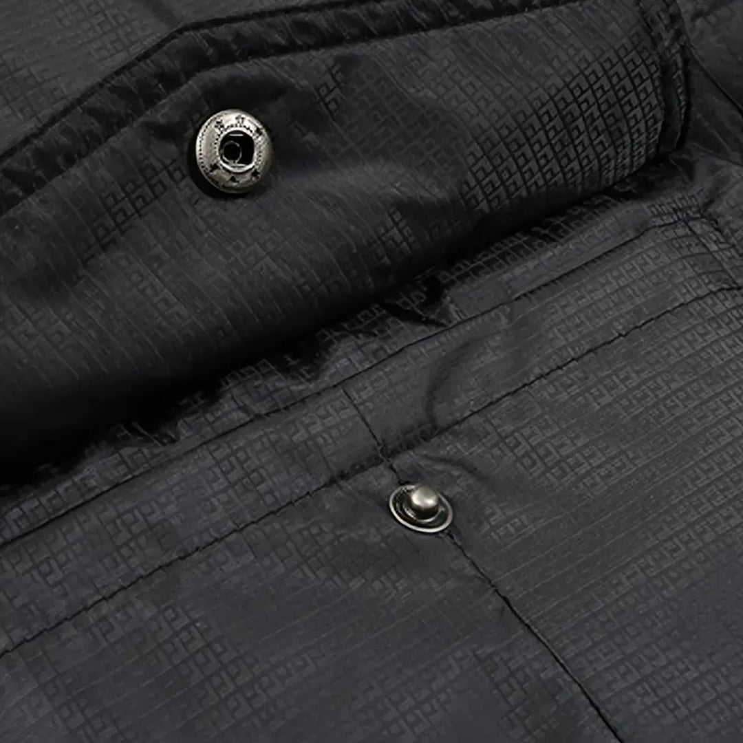 Stylish Men's Winter Coat - Lucas-Black-XXS-Nora Luxe