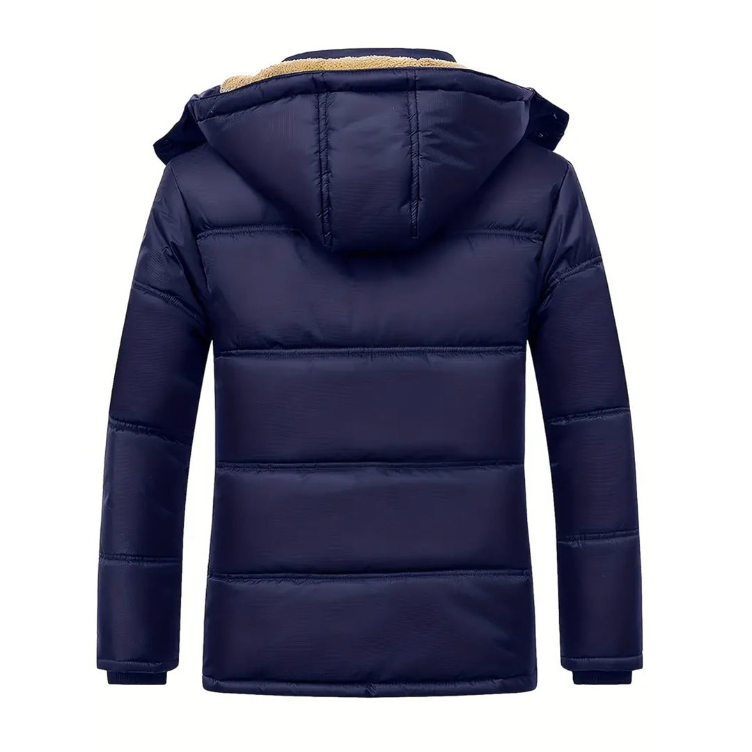Stylish Men's Winter Coat - Lucas-Black-XXS-Nora Luxe