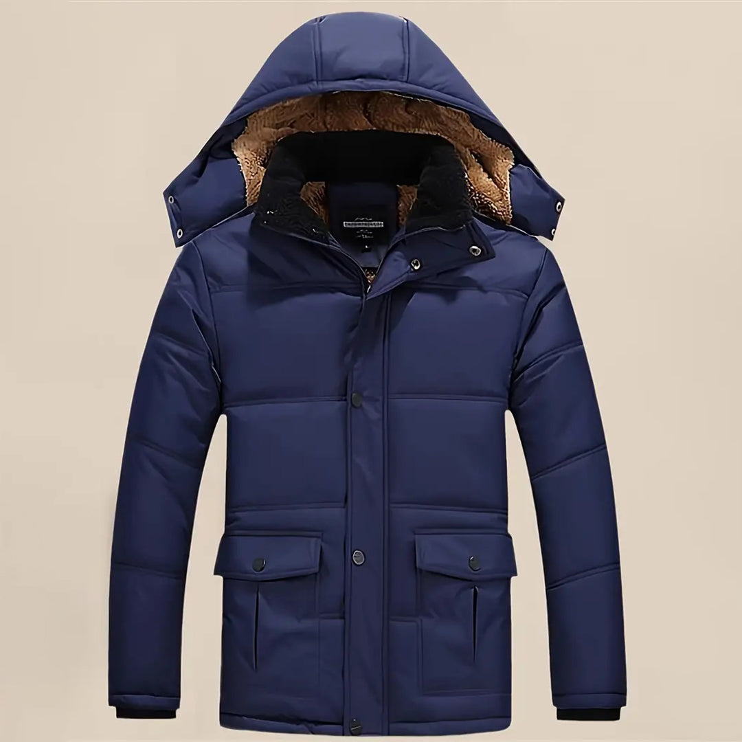 Stylish Men's Winter Coat - Lucas-Marine Blue-XXS-Nora Luxe