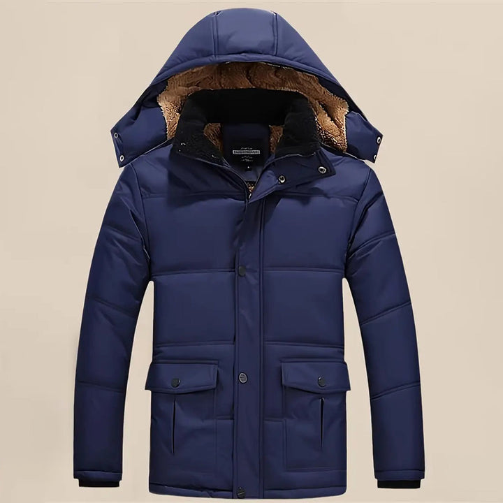 Stylish Men's Winter Coat - Lucas-Marine Blue-XXS-Nora Luxe