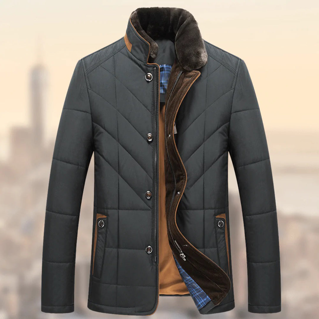 Stylish Men's Winter Coat - Marcus-Gray-S-Nora Luxe