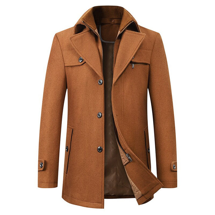 Stylish Men's Winter Coat - Victor-Yellow-M-Nora Luxe