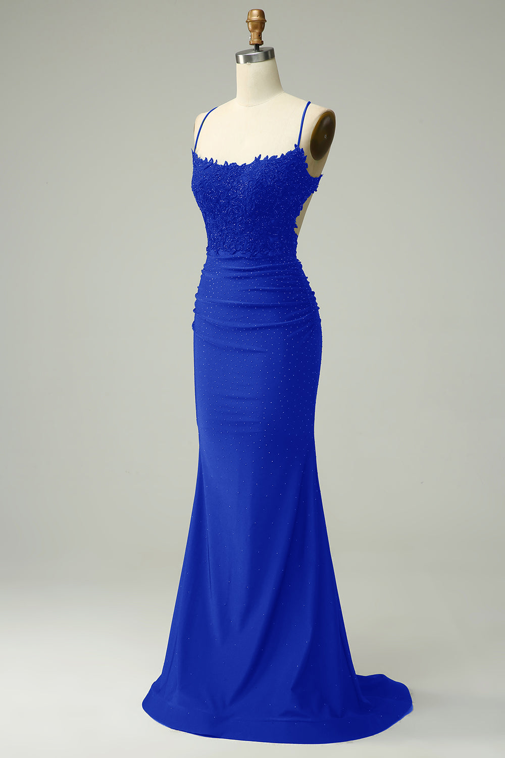 Stylish Mermaid Halter Neck Ball Gown - Lara-Dark green-0-Nora Luxe