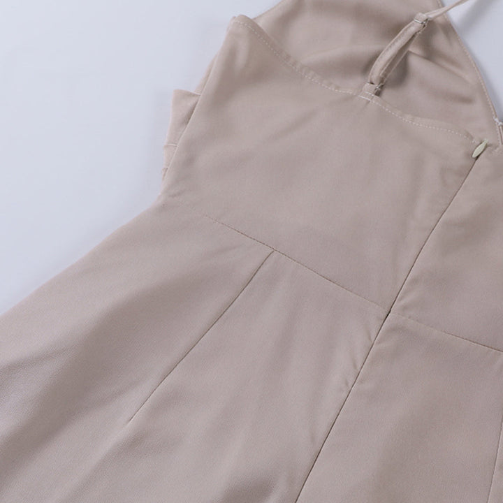 Stylish Midi Dress with Spaghetti Straps - Grace-Green-S-Nora Luxe