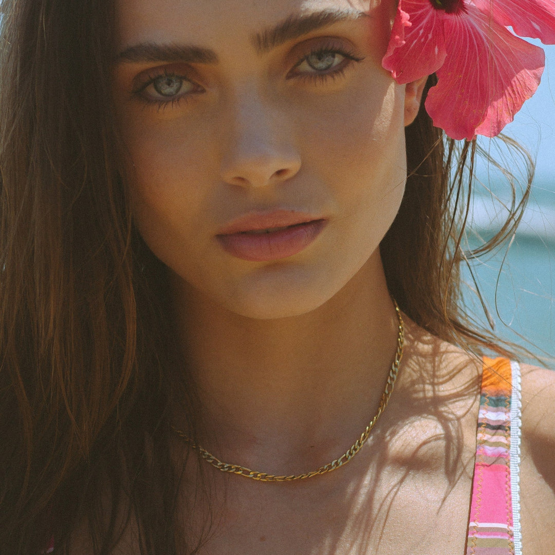 Stylish Minimalist Choker - Lola-Gold-Nora Luxe