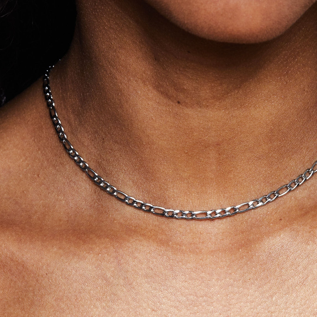 Stylish Minimalist Choker - Lola-Silver-Nora Luxe