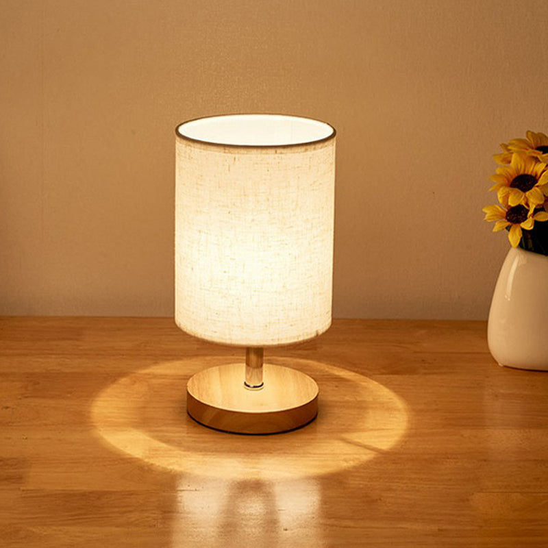 Stylish Minimalist Table Lamp - LinenWood-Round-Nora Luxe